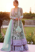 Zaha | Gossamer 25 | ZARQAH-E-PISTACHIO (ZC25-03) - House Of Hania