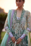Zaha | Gossamer 25 | ZARQAH-E-PISTACHIO (ZC25-03) - House Of Hania