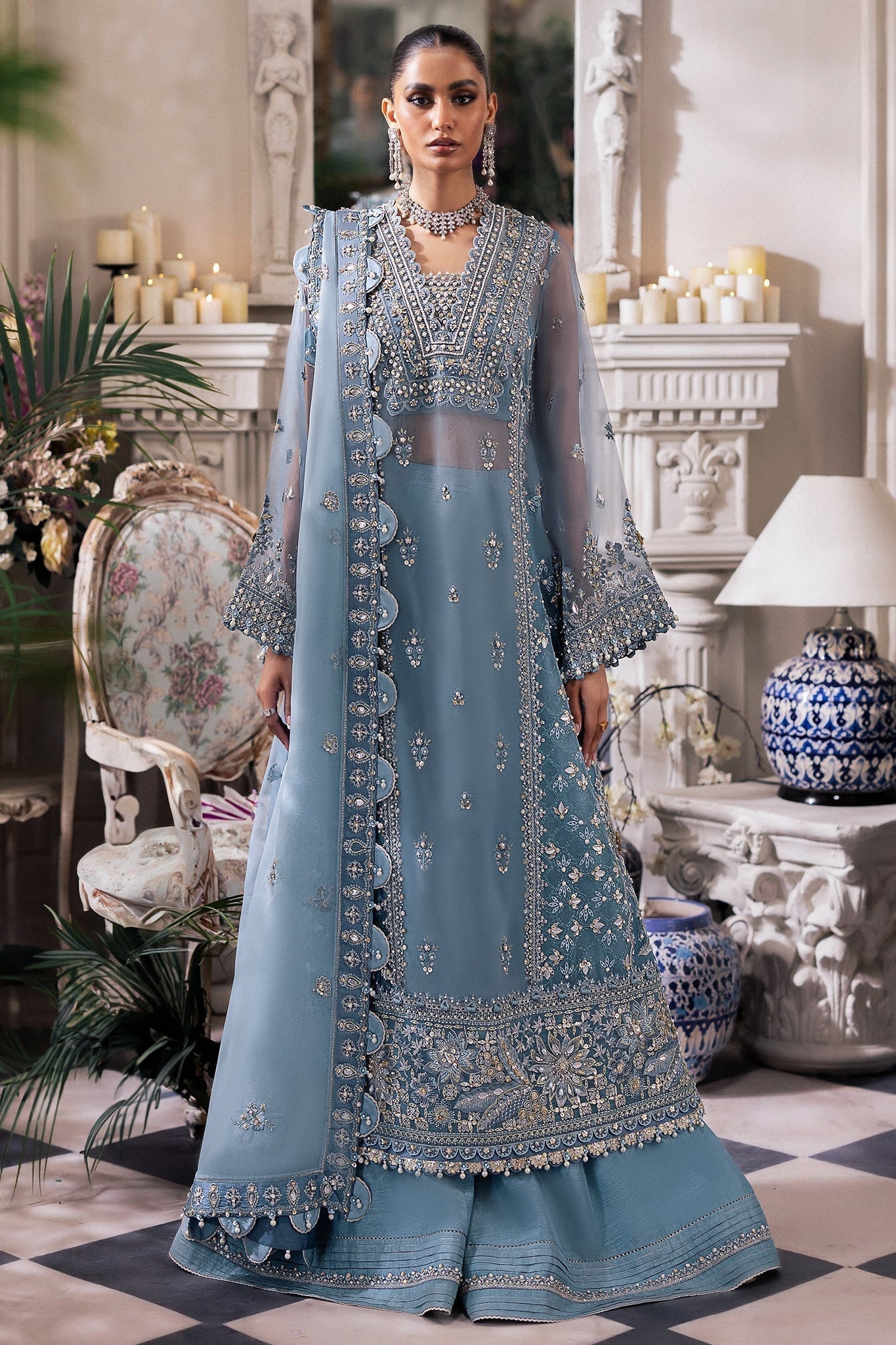 Zaha | Gossamer Formals 24 | AZURA (ZC24-07) - House Of Hania