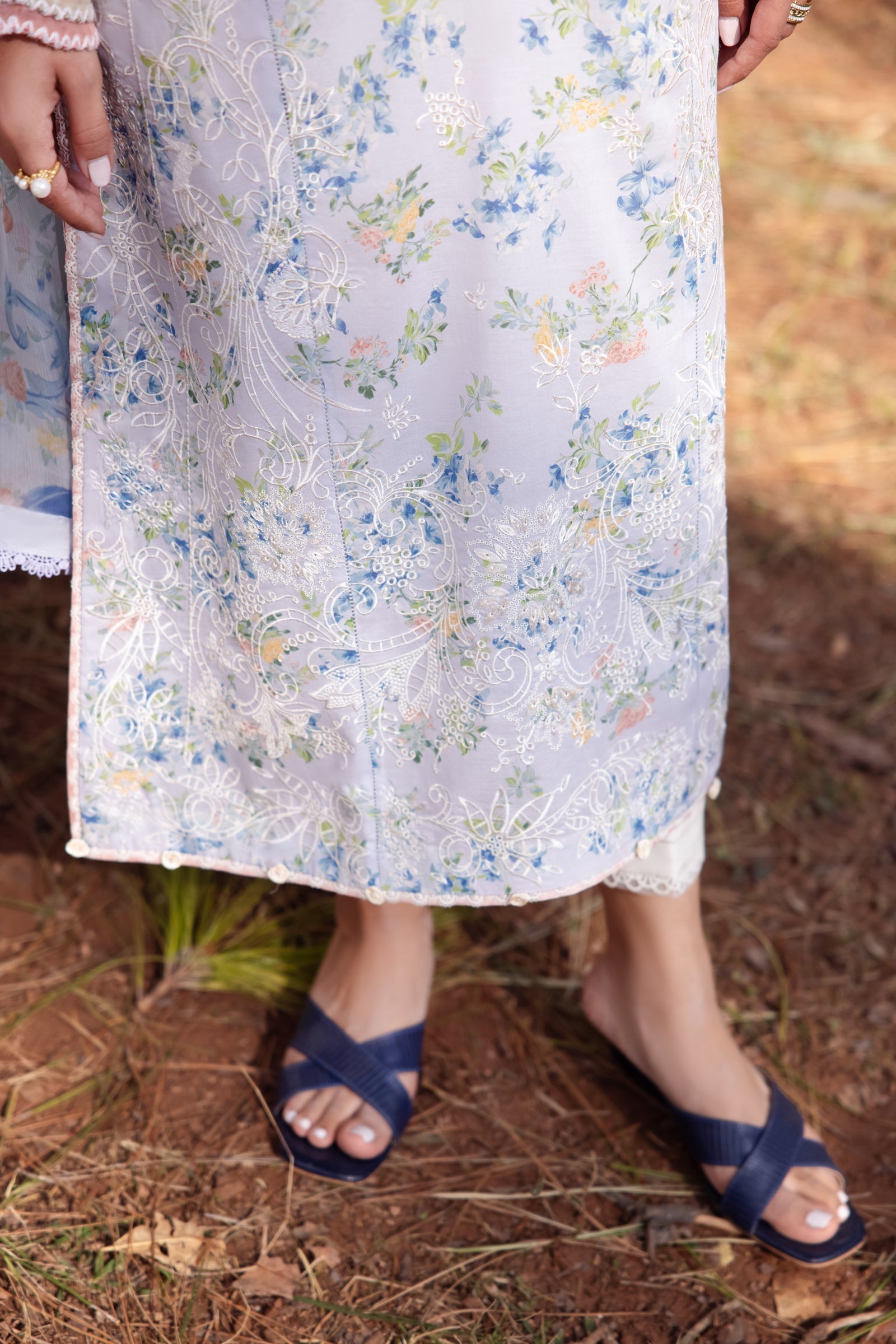 Zaha | Lawn 24 | AYSEL (ZL24-03 B) - House Of Hania