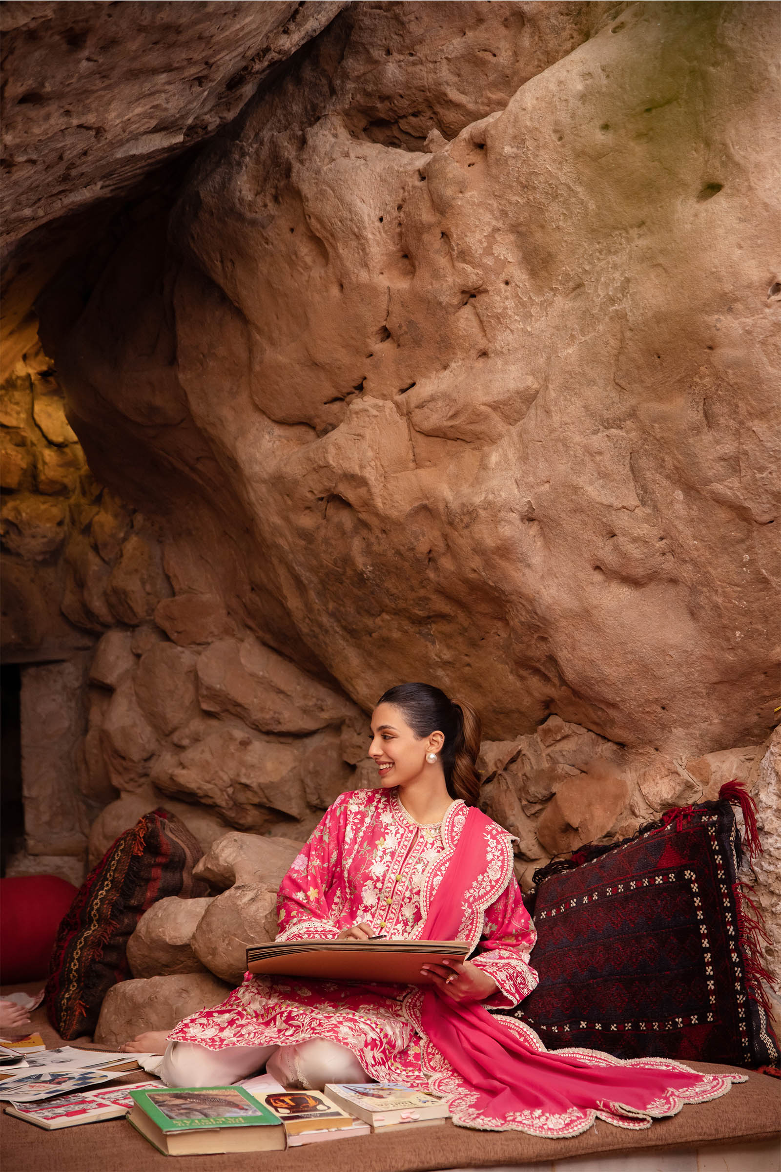 Zaha | Lawn 24 | LEYLA (ZL24-12 A) - House Of Hania