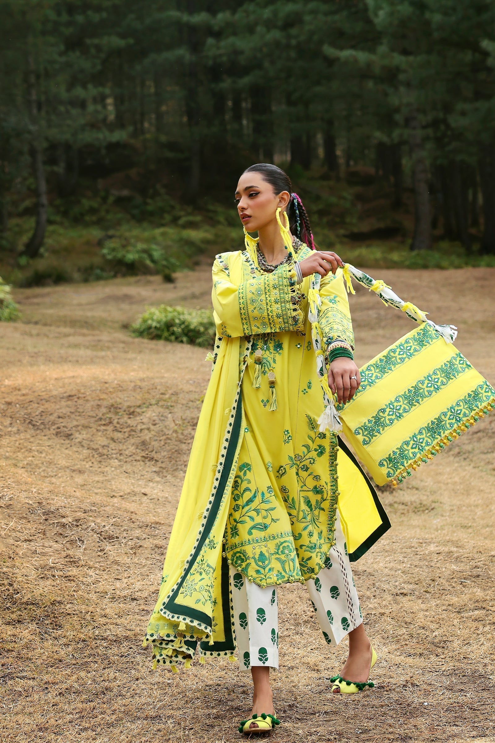 Zaha | Lawn 25 | ELAYA (ZL25-10 B) - House Of Hania