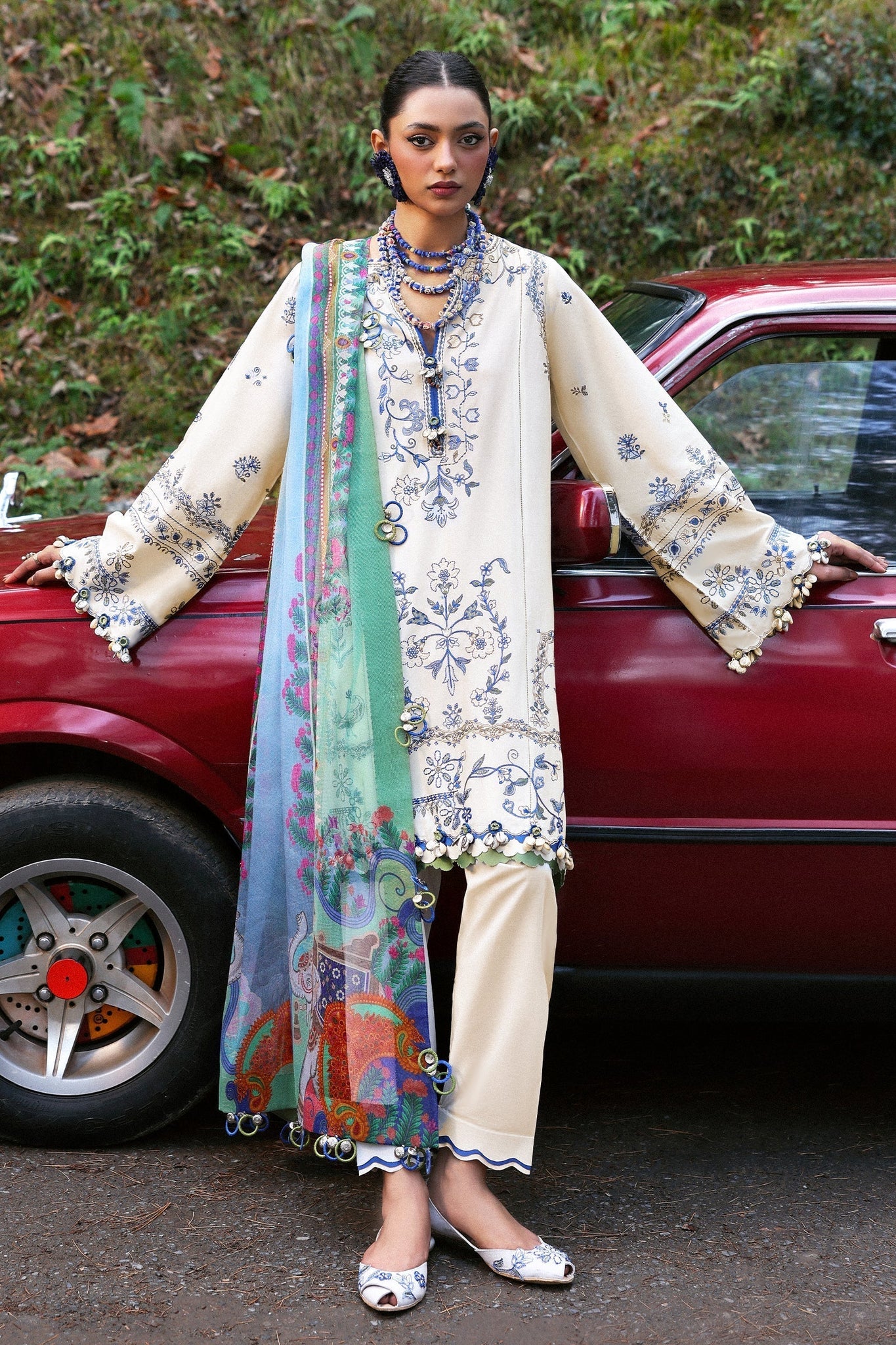 Zaha | Lawn 25 | MAYA (ZL25-15 A) - House Of Hania