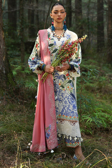 Zaha | Lawn 25 | WHITE SOLANA (ZL25-03 B) - House Of Hania