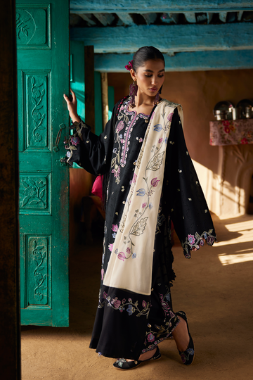 Zaha | Lawn 26 | MÍ SÈ 蜜色 (ZL26-07 B) - House Of Hania