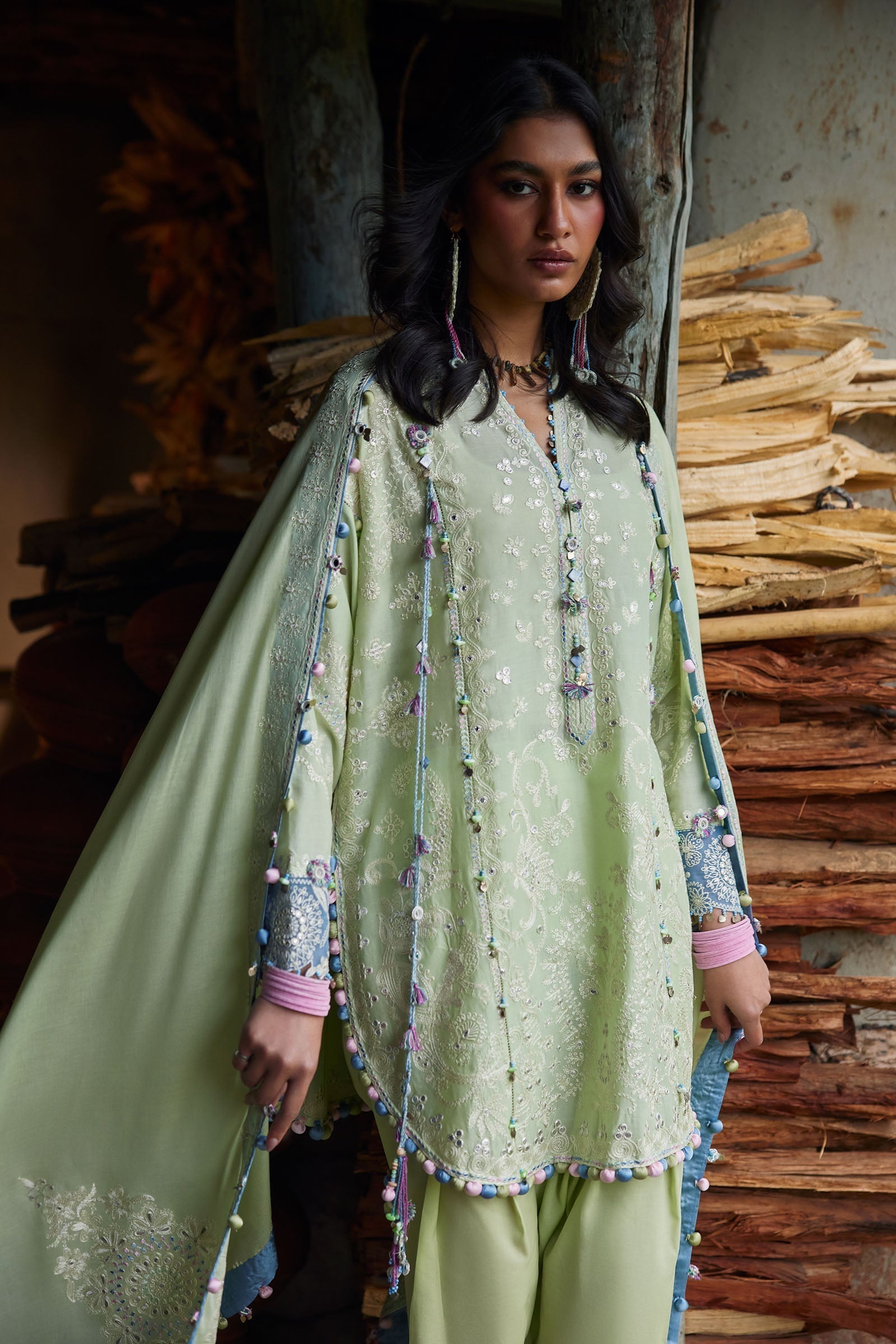 Zaha | Lawn 26 | RÙYÁ 乳雅 (ZL26-02 A) - House Of Hania