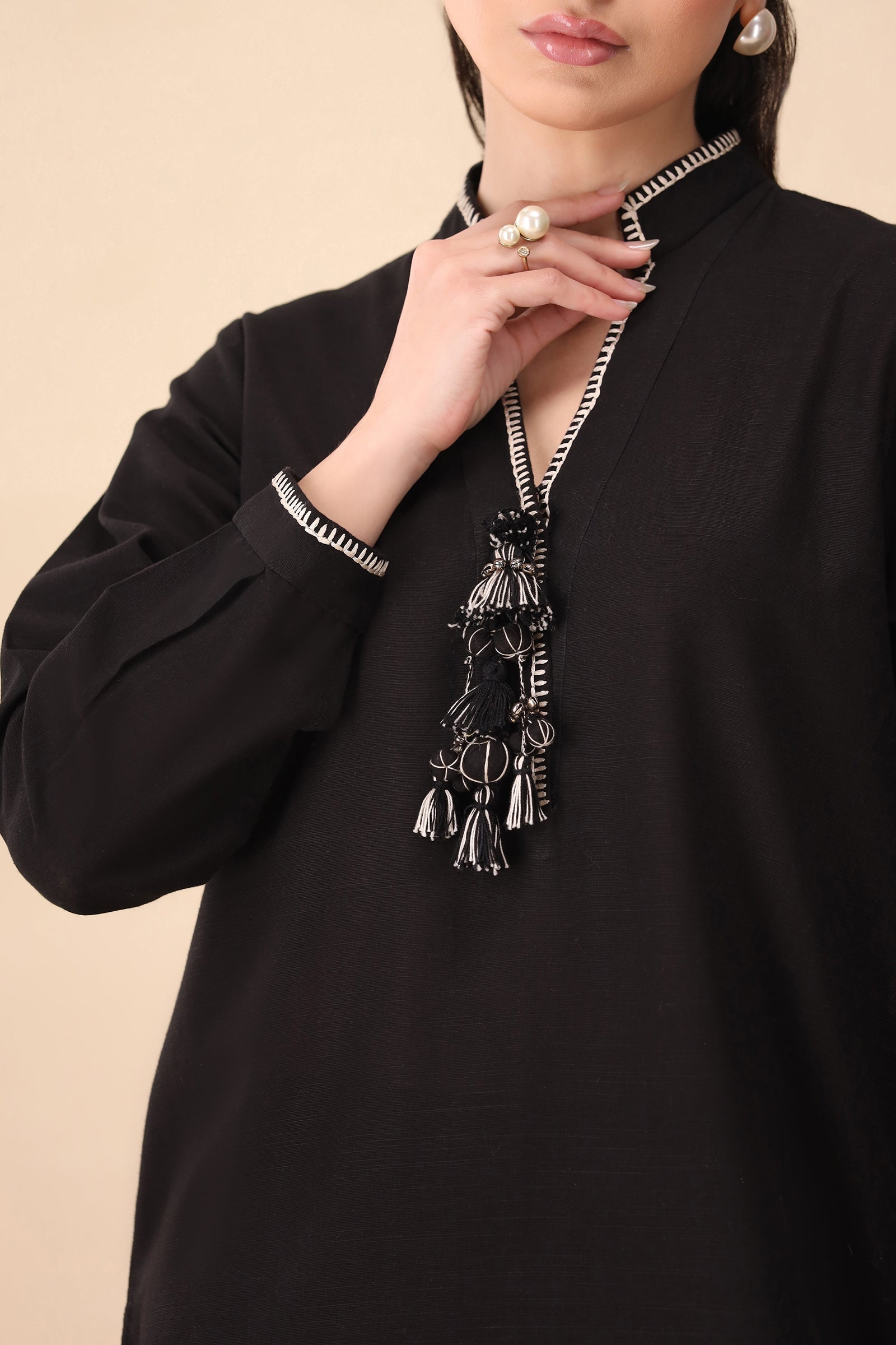 Zaha | Staples |NOIR (ZRW-21362) - House Of Hania