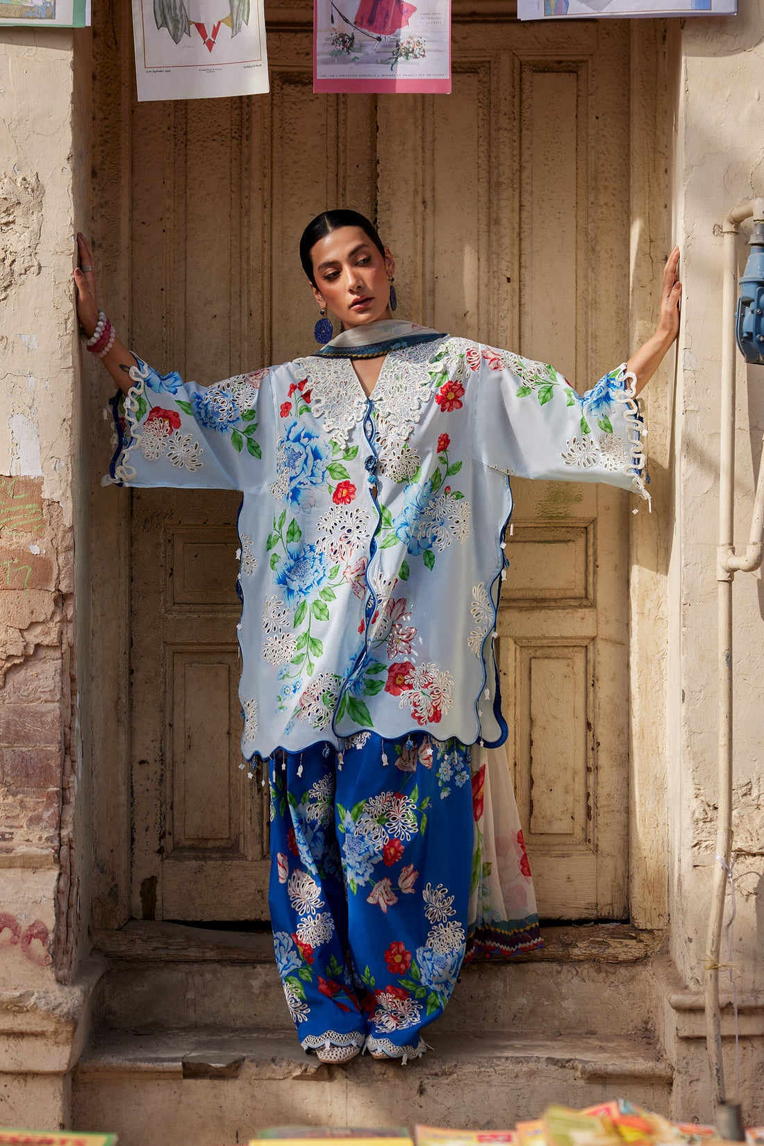 Zaha | Zaha Festive Lawn'26 | BLUE POPPY - House Of Hania