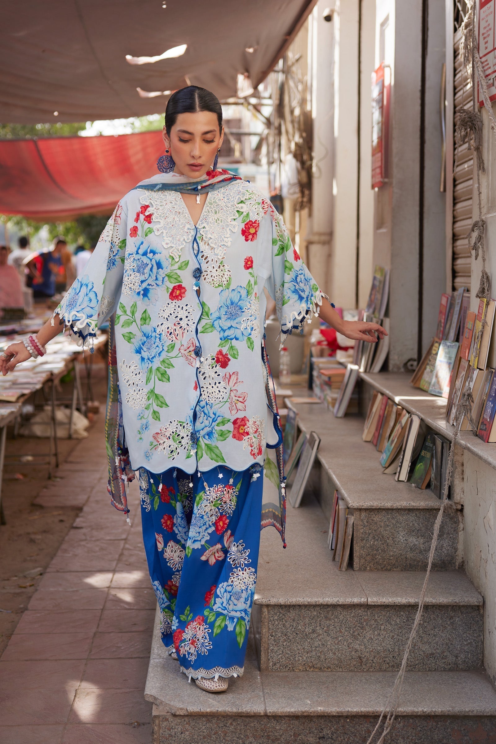 Zaha | Zaha Festive Lawn'26 | BLUE POPPY - House Of Hania