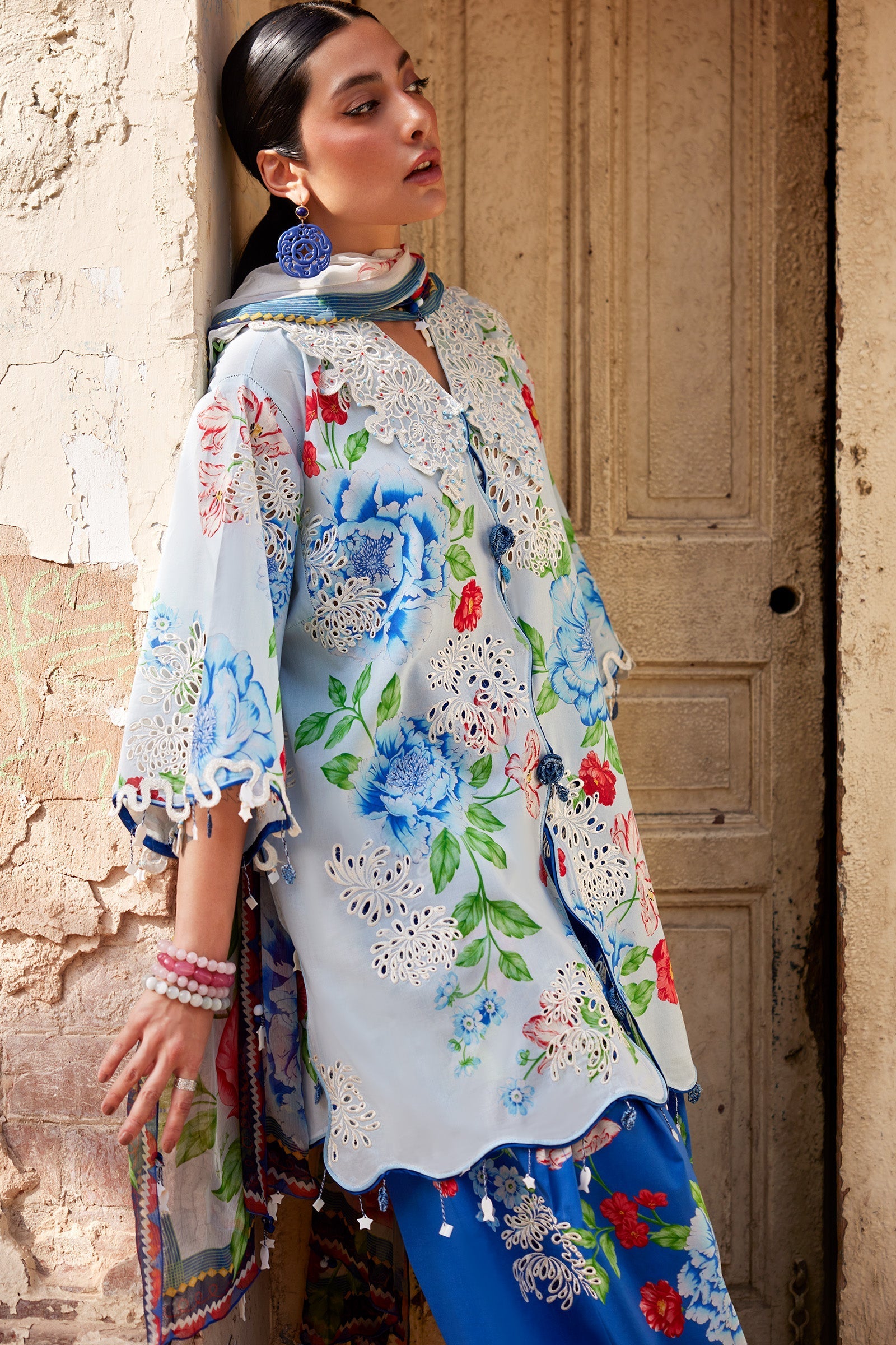 Zaha | Zaha Festive Lawn'26 | BLUE POPPY - House Of Hania