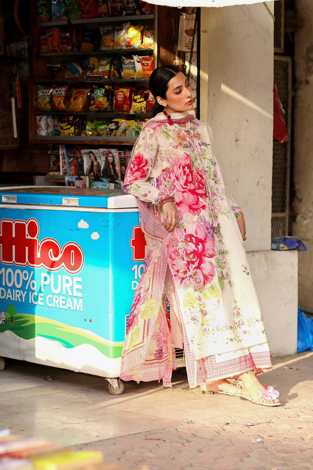 Zaha | Zaha Festive Lawn'26 | PINK MINK FROLIC - House Of Hania