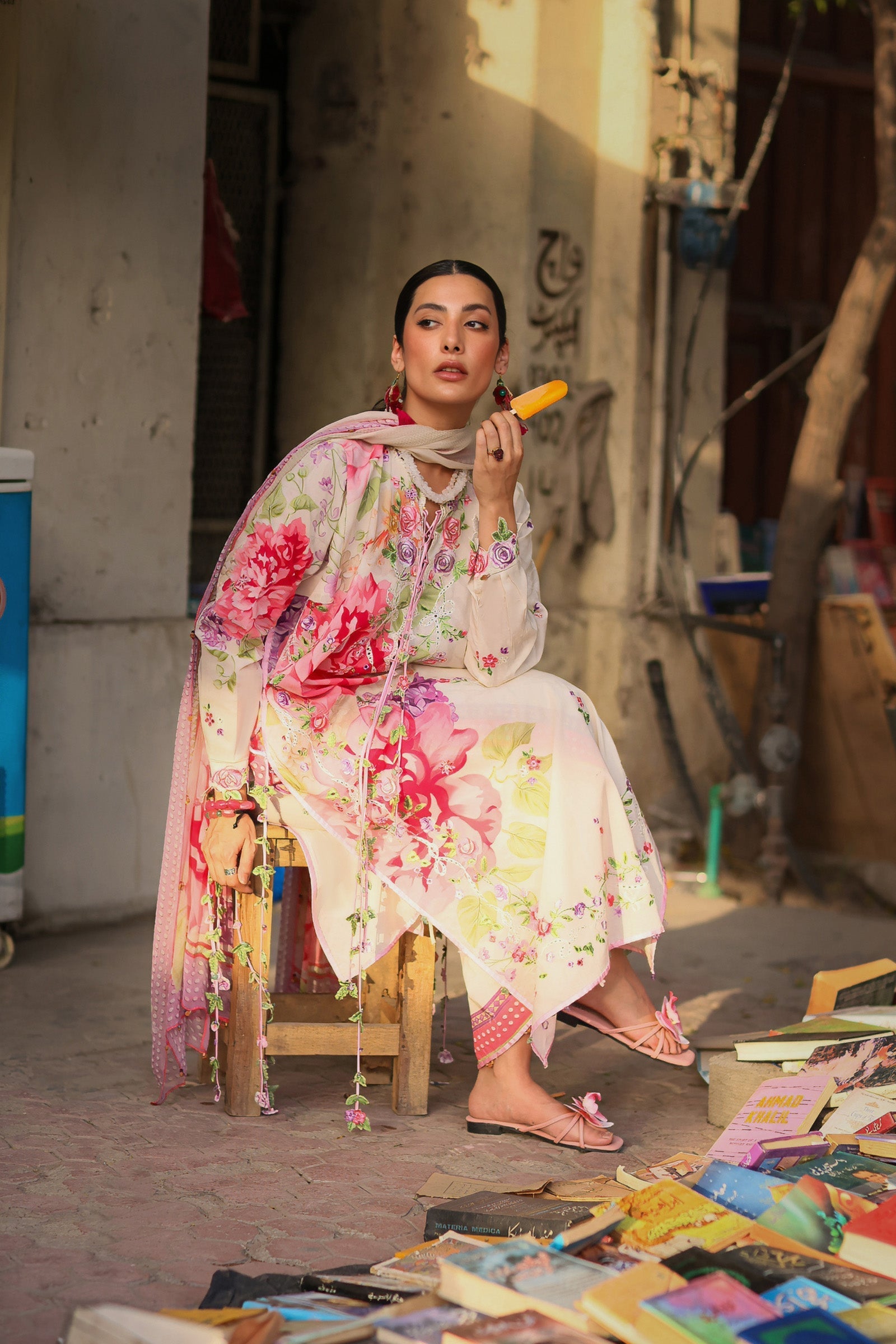 Zaha | Zaha Festive Lawn'26 | PINK MINK FROLIC - House Of Hania