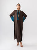 Zainab Chottani | Aara Casual Pret | Dark Chrome - House Of Hania