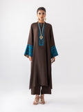 Zainab Chottani | Aara Casual Pret | Dark Chrome - House Of Hania