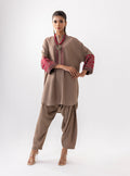 Zainab Chottani | Aara Casual Pret |  Sandy Beige - House Of Hania