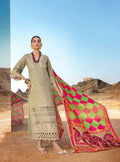 Zainab Chottani Embroidered Chikankari Lawn 3Pc Suit ZC-10B - House Of Hania