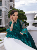 Zainab Chottani Embroidered Organza 3Pc Suit D-01 Zeina - House Of Hania