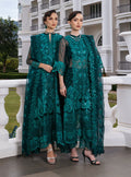 Zainab Chottani Embroidered Organza 3Pc Suit D-01 Zeina - House Of Hania