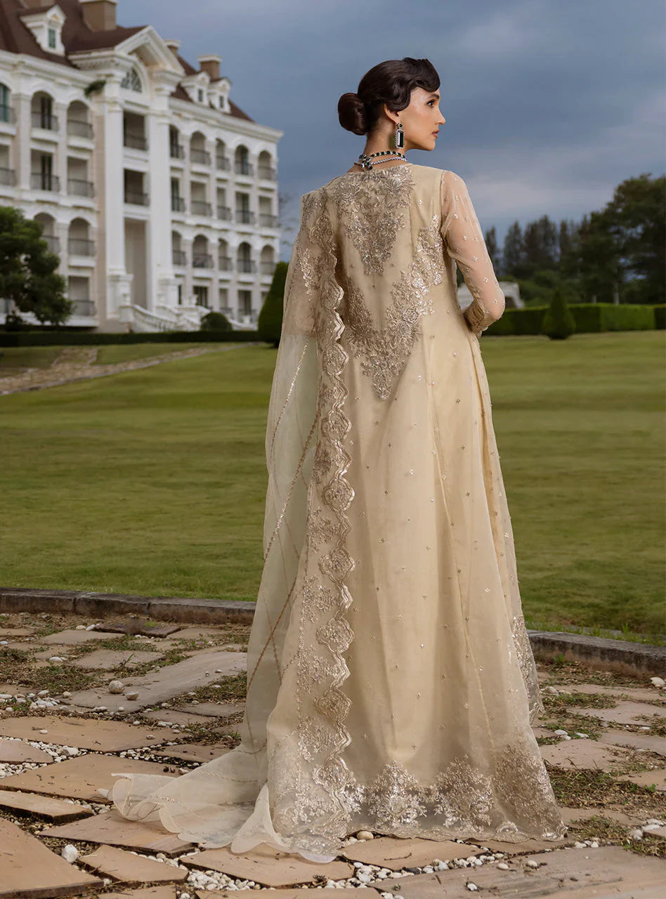 Zainab Chottani Embroidered Organza 3Pc Suit D-04 Ivana  3 s - House Of Hania