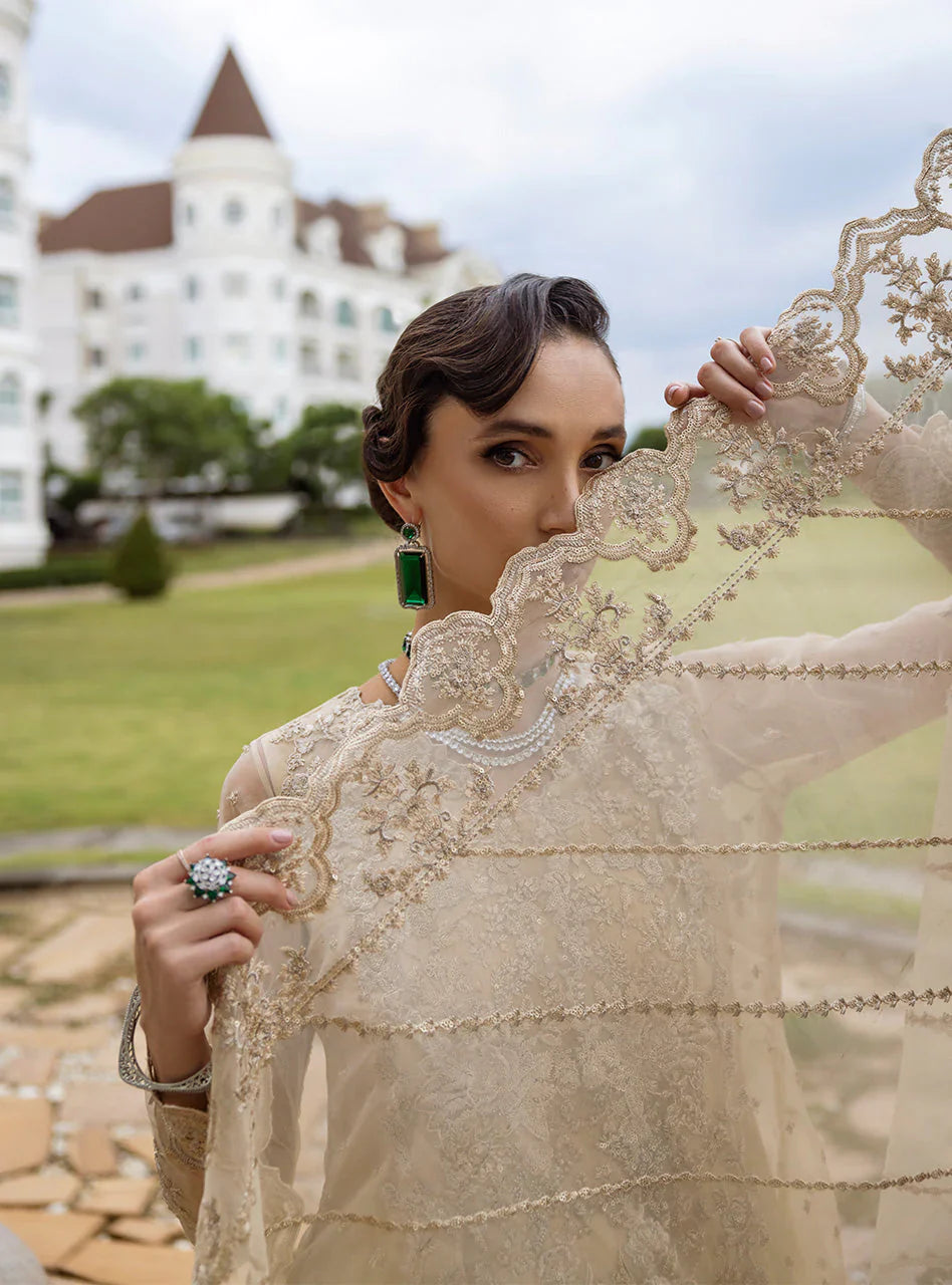 Zainab Chottani Embroidered Organza 3Pc Suit D-04 Ivana  3 s - House Of Hania