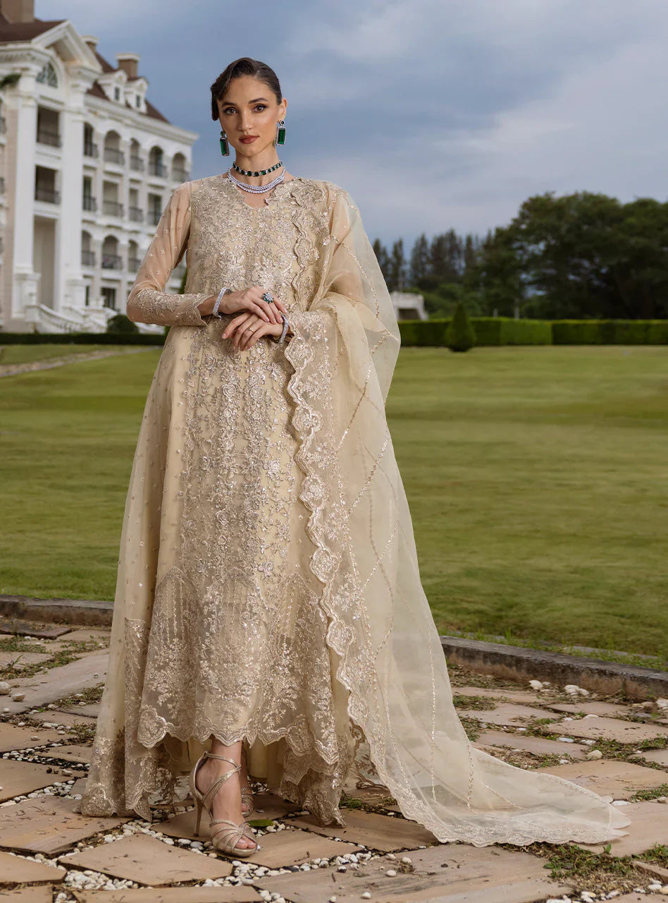 Zainab Chottani Embroidered Organza 3Pc Suit D-04 Ivana  3 s - House Of Hania