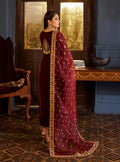 Zainab Chottani Embroidered Velvet 3Pc Suit D-03 ZIBA - House Of Hania