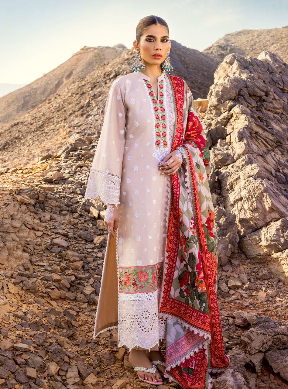 Zainab Chottani - Luxury Chikankari '23 Lawn Collection - DURNAZ 4B - TC-344 - House Of Hania