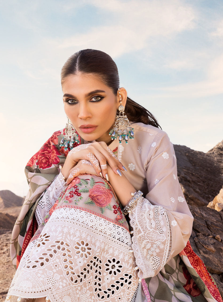 Zainab Chottani - Luxury Chikankari '23 Lawn Collection - DURNAZ 4B - TC-344 - House Of Hania