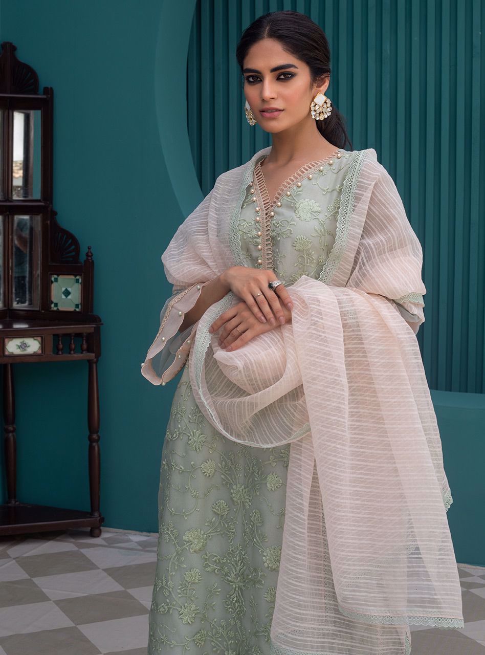 Zainab Chottani | Luxury Pret | MOROCCAN MINT - House Of Hania
