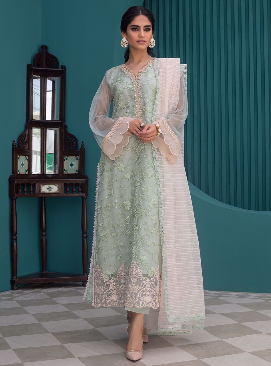 Zainab Chottani | Luxury Pret | MOROCCAN MINT - House Of Hania
