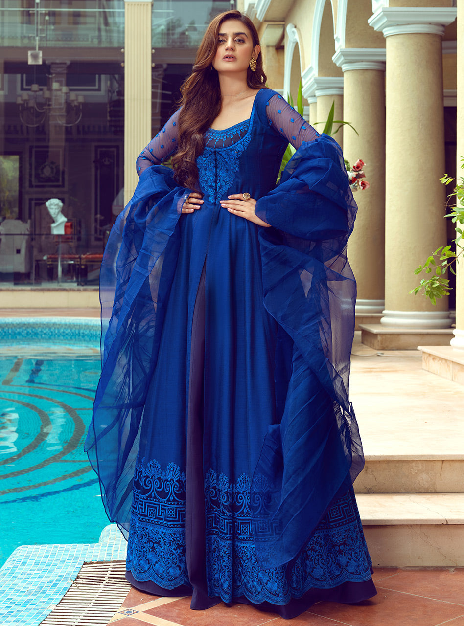 Zainab Chottani | Luxury Pret | ROYALLY AZZURE - House Of Hania