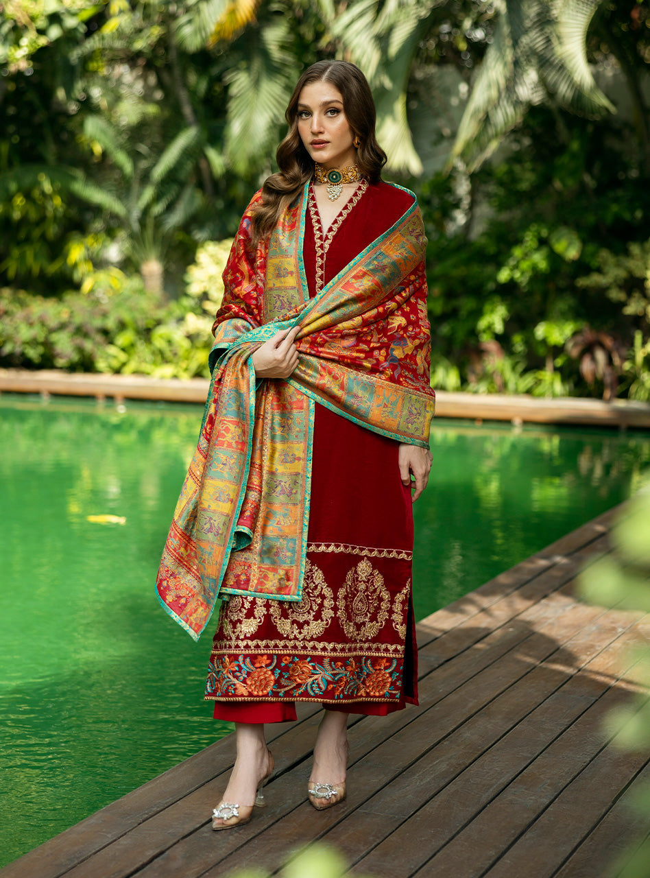 Zainab Chottani | Makhmal Luxe Pret | Ghermez - House Of Hania