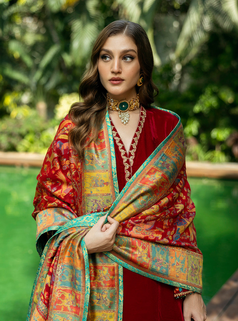 Zainab Chottani | Makhmal Luxe Pret | Ghermez - House Of Hania