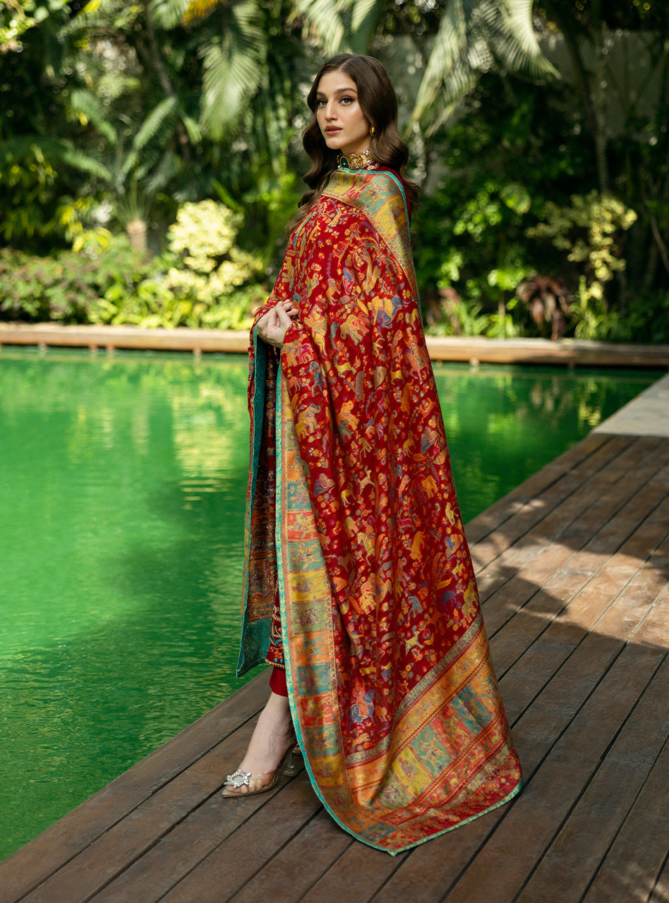 Zainab Chottani | Makhmal Luxe Pret | Ghermez - House Of Hania