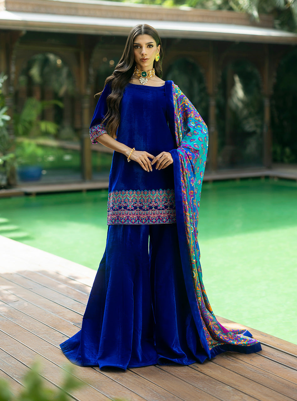 Zainab Chottani | Makhmal Luxe Pret | Marjan - House Of Hania