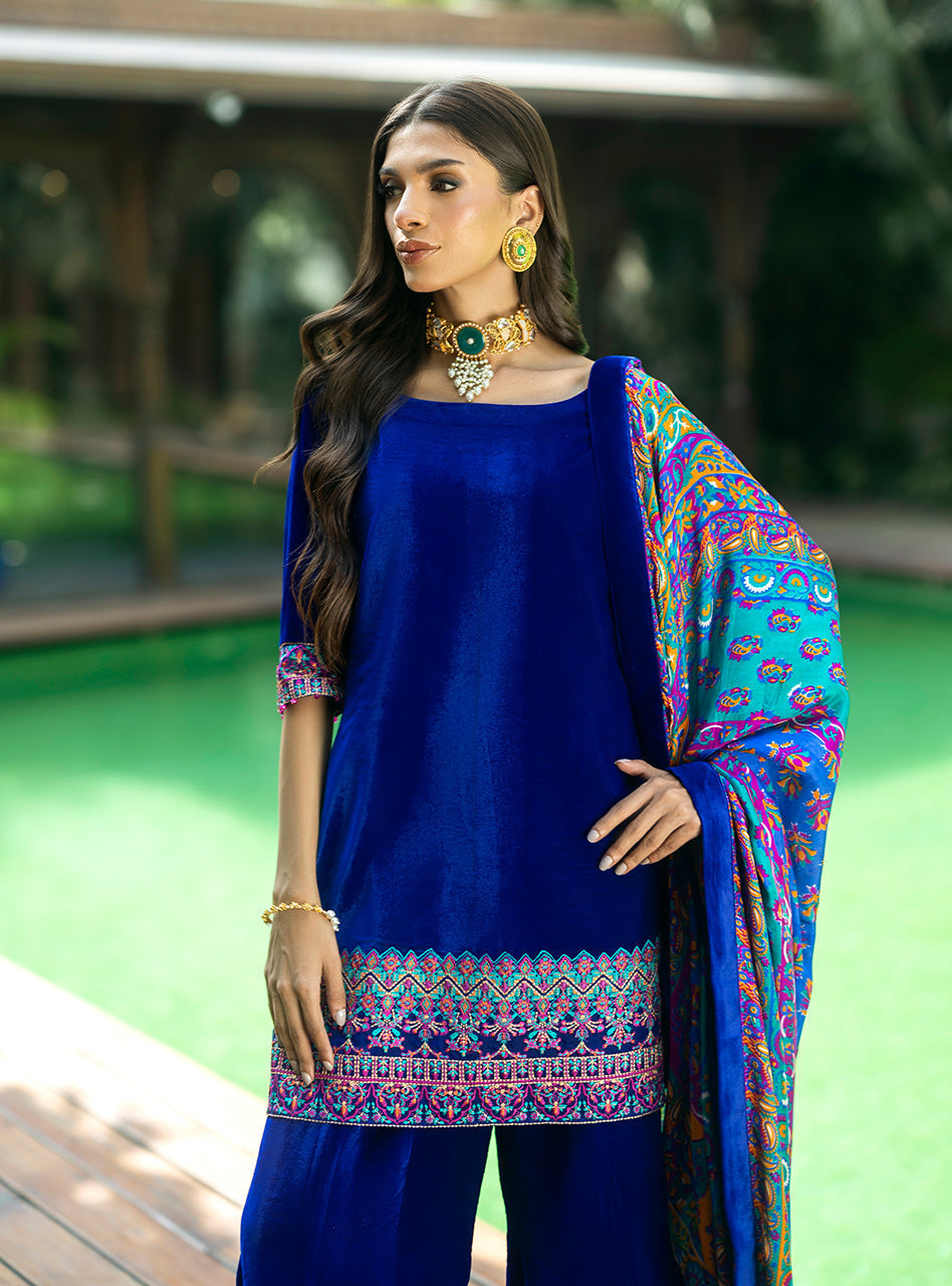 Zainab Chottani | Makhmal Luxe Pret | Marjan - House Of Hania