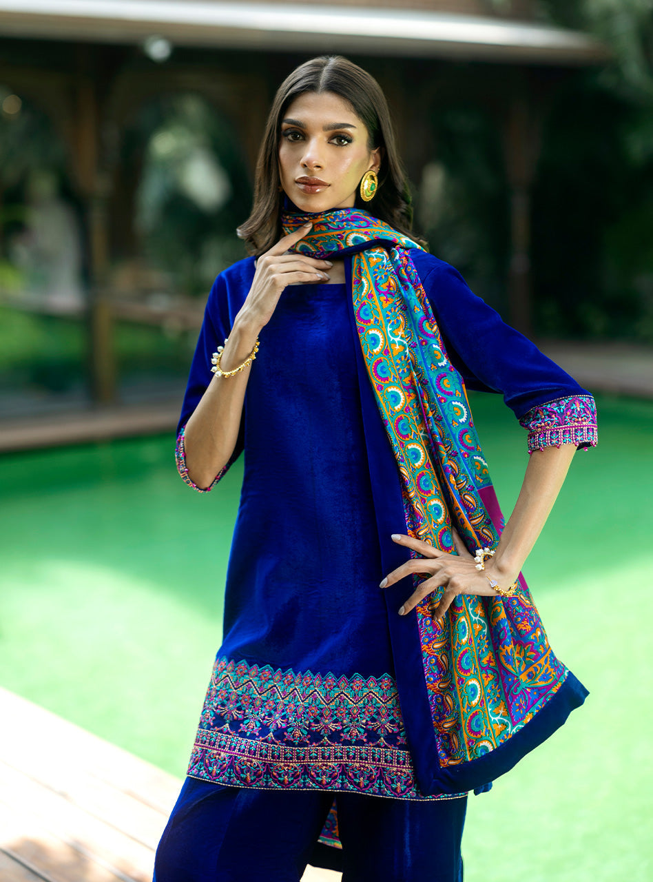 Zainab Chottani | Makhmal Luxe Pret | Marjan - House Of Hania