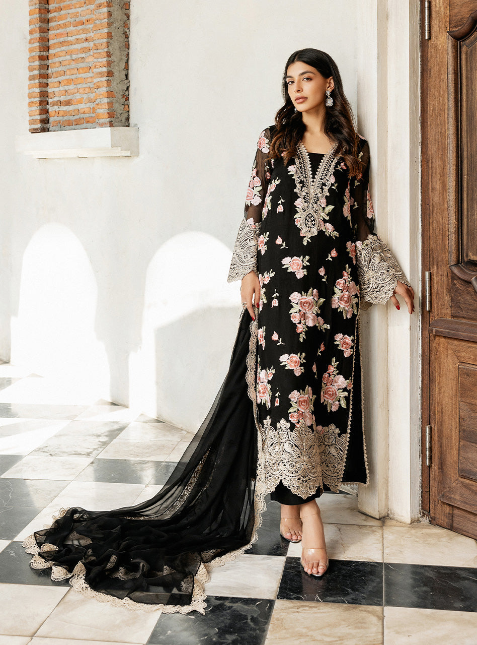 Zainab Chottani | Ramadan Edit 25 | Black Rose Waltz - House Of Hania
