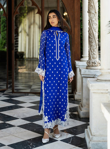 Zainab Chottani | Ramadan Edit 25 | Cobalt Dreamscape - House Of Hania