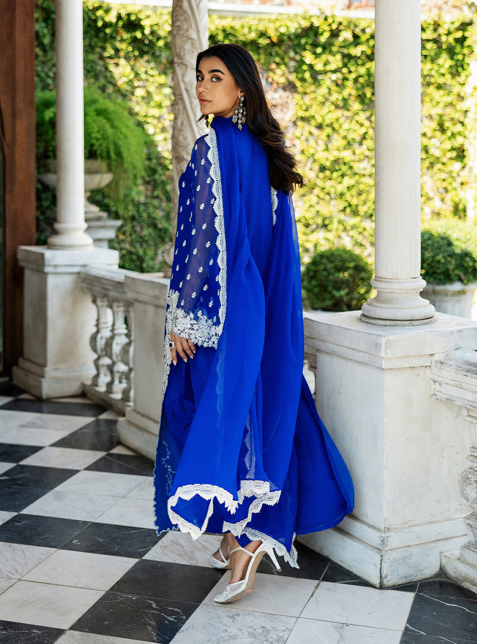 Zainab Chottani | Ramadan Edit 25 | Cobalt Dreamscape - House Of Hania