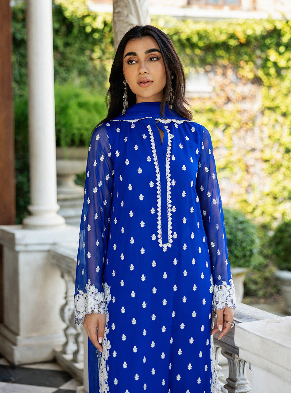 Zainab Chottani | Ramadan Edit 25 | Cobalt Dreamscape - House Of Hania