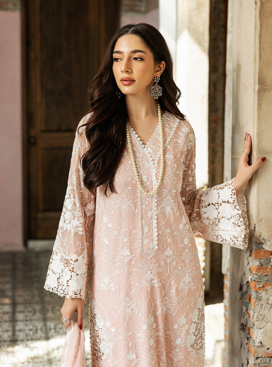 Zainab Chottani | Ramadan Edit 25 | Salmon Pink Celeste - House Of Hania