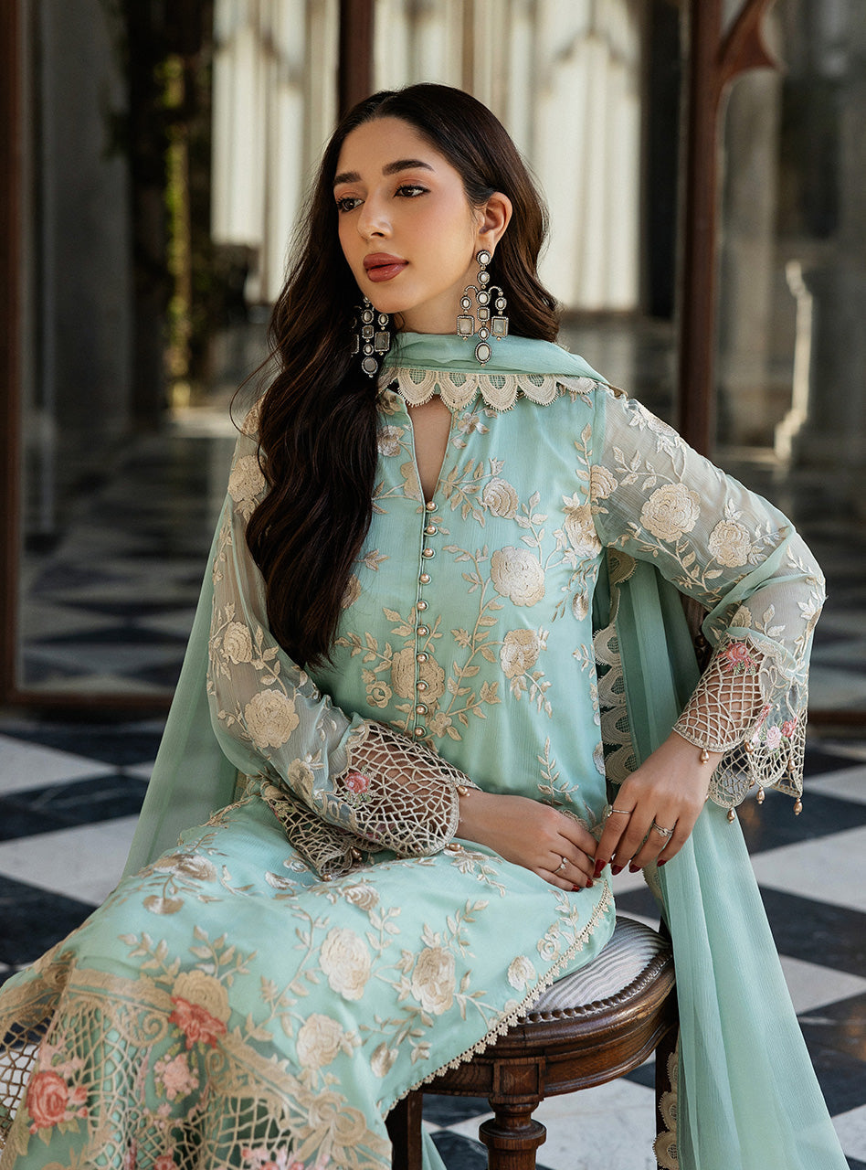 Zainab Chottani | Ramadan Edit 25 | Seafoam Serenity - House Of Hania