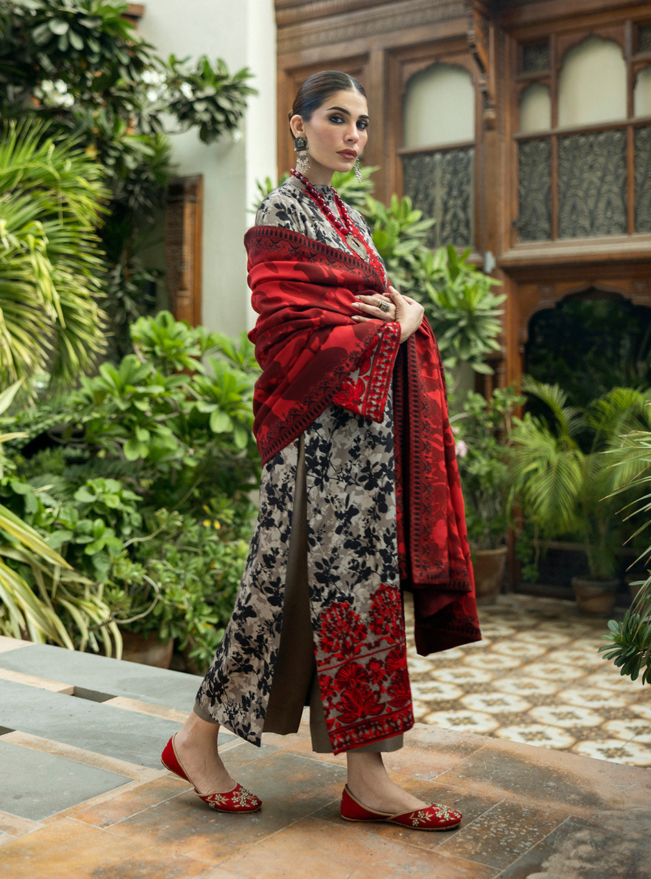 Zainab Chottani | Winter Shawls 24 |  Zemestan - House Of Hania