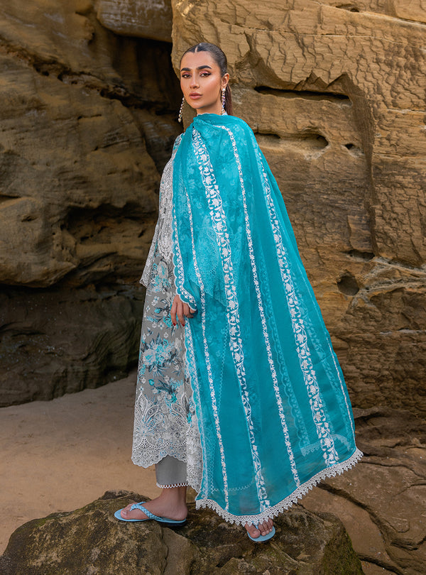 Zainab chottani | Luxury Chikankari 24 | LANA - 10B - House Of Hania