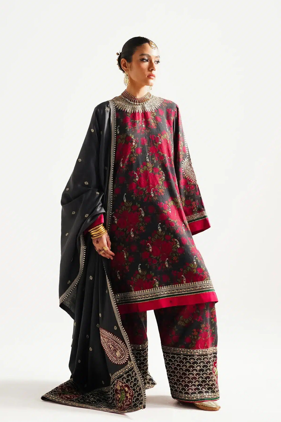 Zara ShahJahan | Winter Shawl 23 | WS23-D3 - House Of Hania