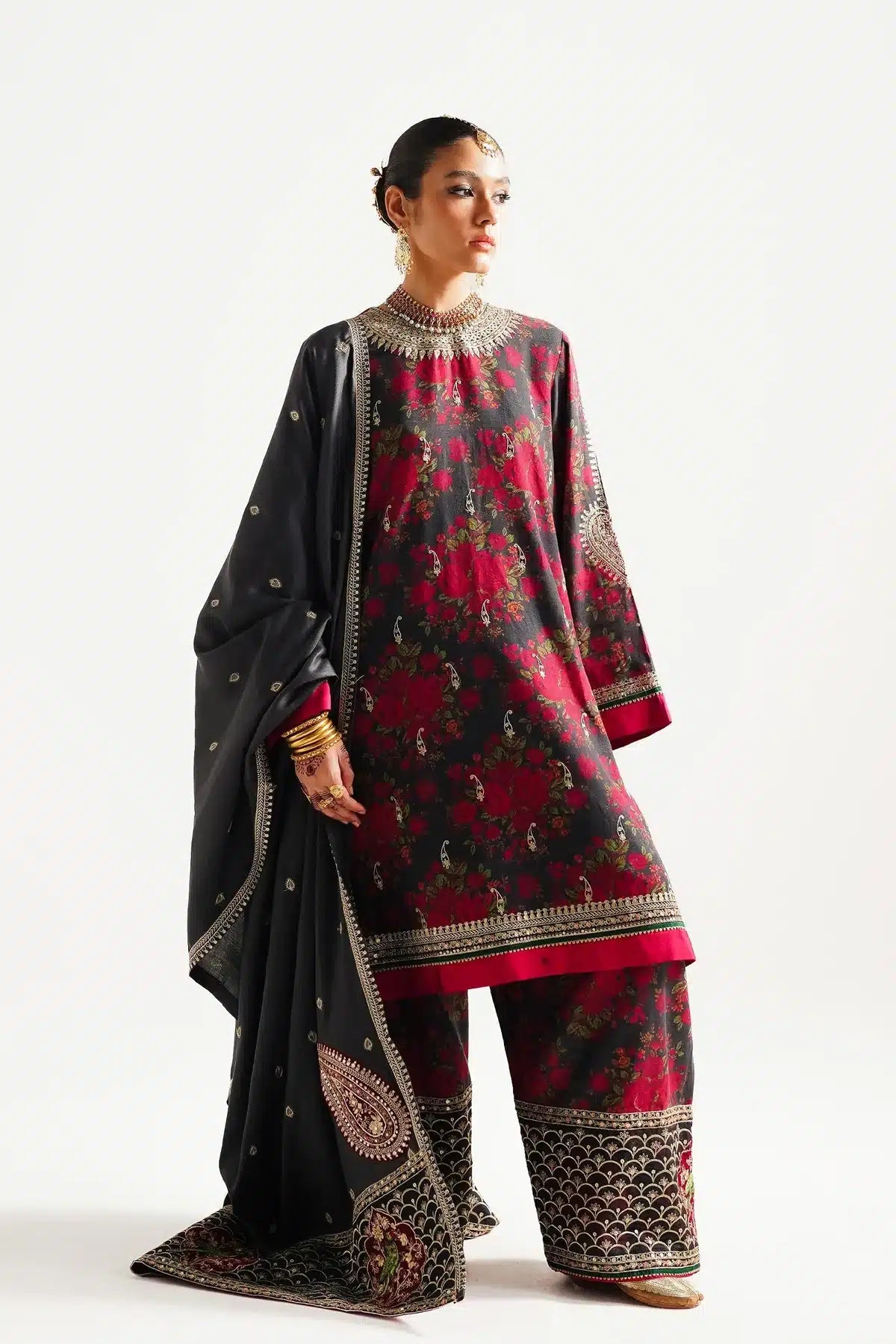 Zara ShahJahan | Winter Shawl 23 | WS23-D3 - House Of Hania