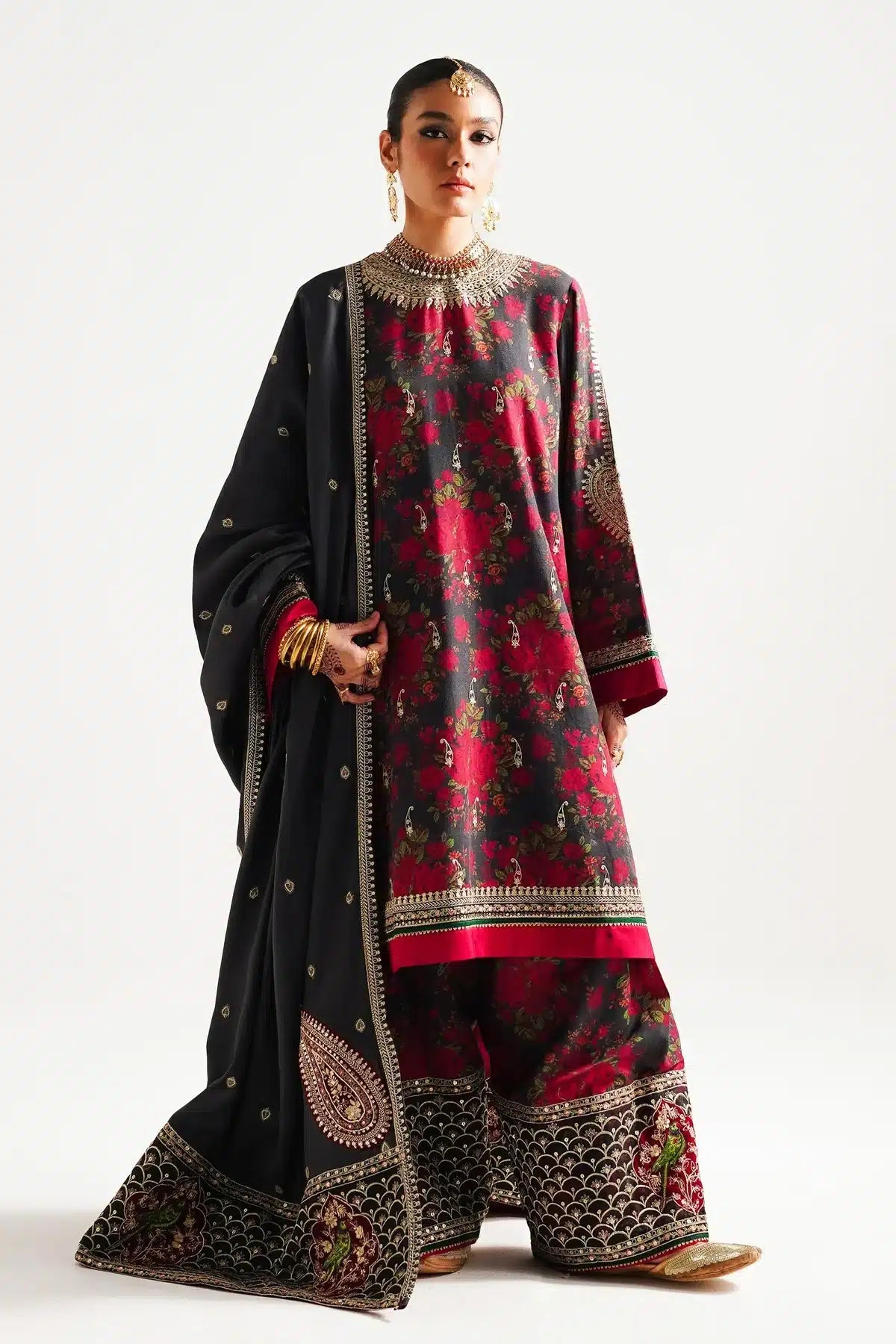 Zara ShahJahan | Winter Shawl 23 | WS23-D3 - House Of Hania