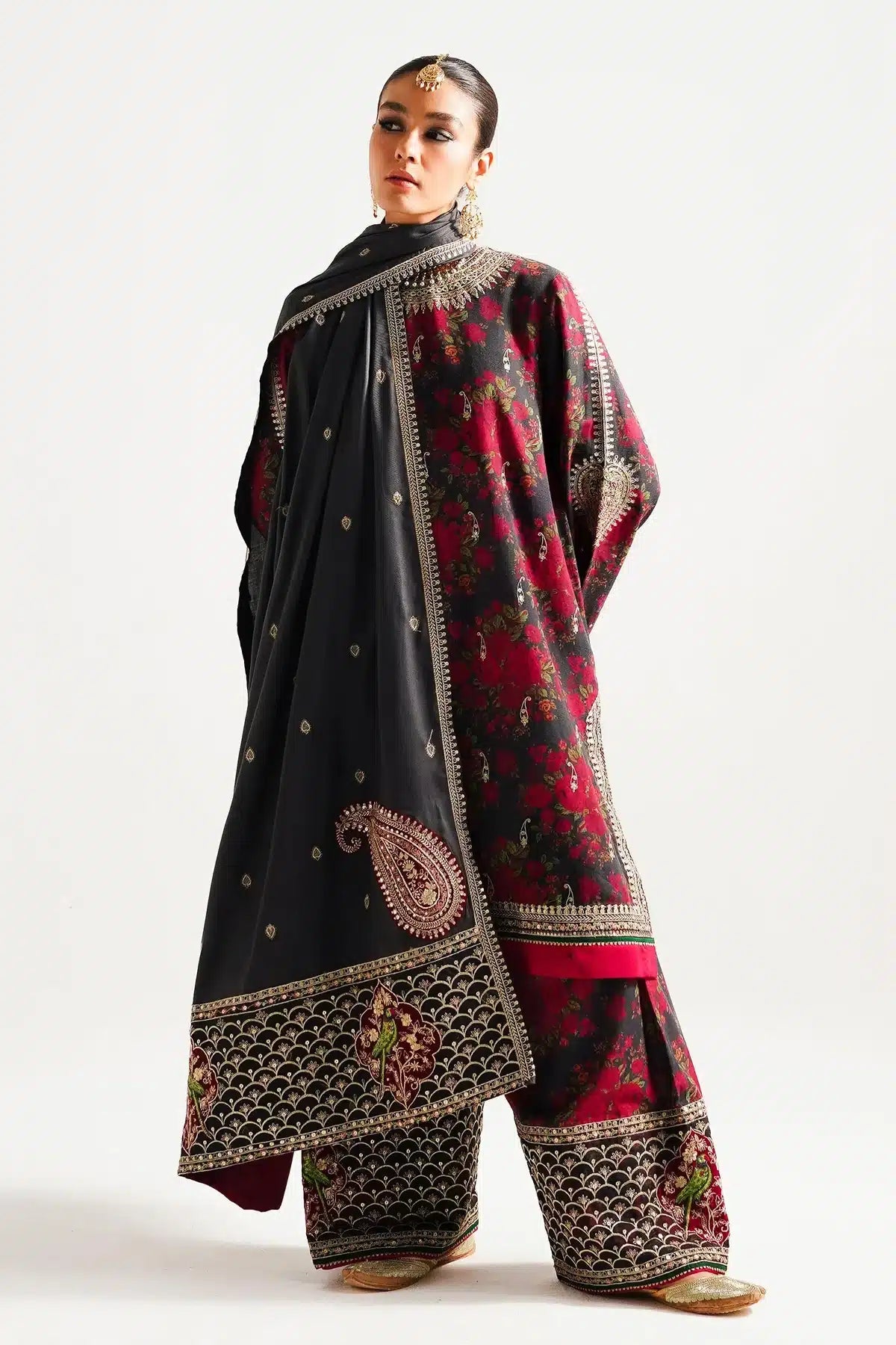 Zara ShahJahan | Winter Shawl 23 | WS23-D3 - House Of Hania