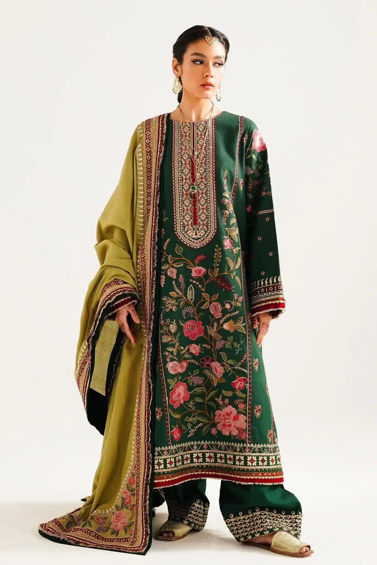 Zara ShahJahan | Winter Shawl 23 | WS23-D7 - House Of Hania